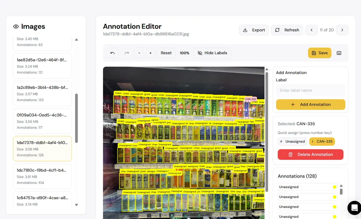 vfrog free image annotation tool — draw bounding boxes, polygons, and masks